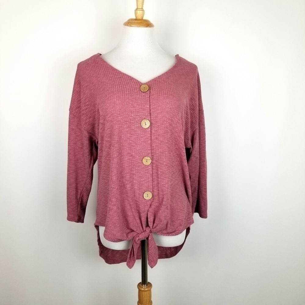 NWT CURE Rose shirt, sz Lg